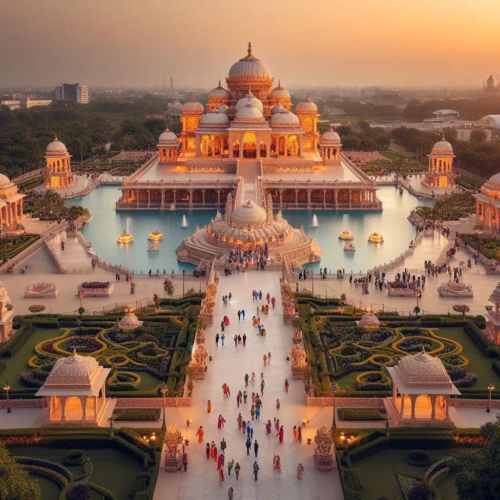 Akshardham Temple - tourist attractions in Delhi