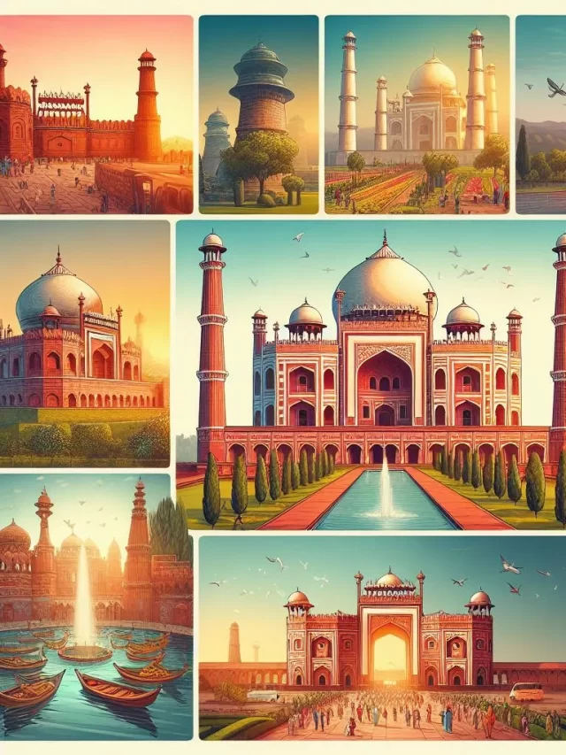 Collage of Tourist Places in Delhi